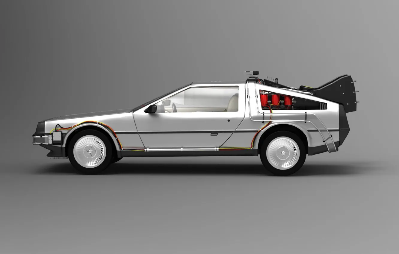 Photo wallpaper car, the film, car, time machine, back to the future, Delorean, Back to the future, …