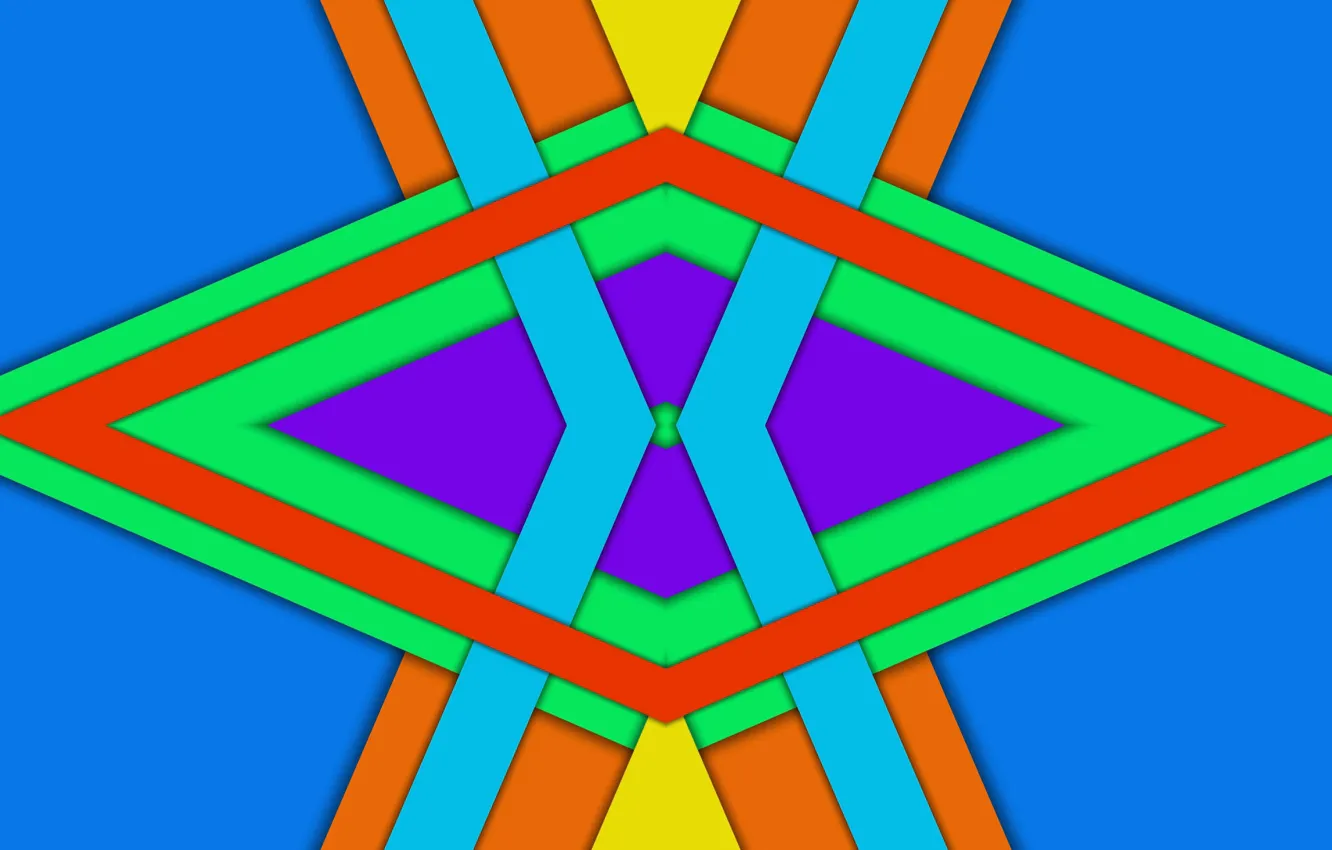 Photo wallpaper figure, symmetry, crossing