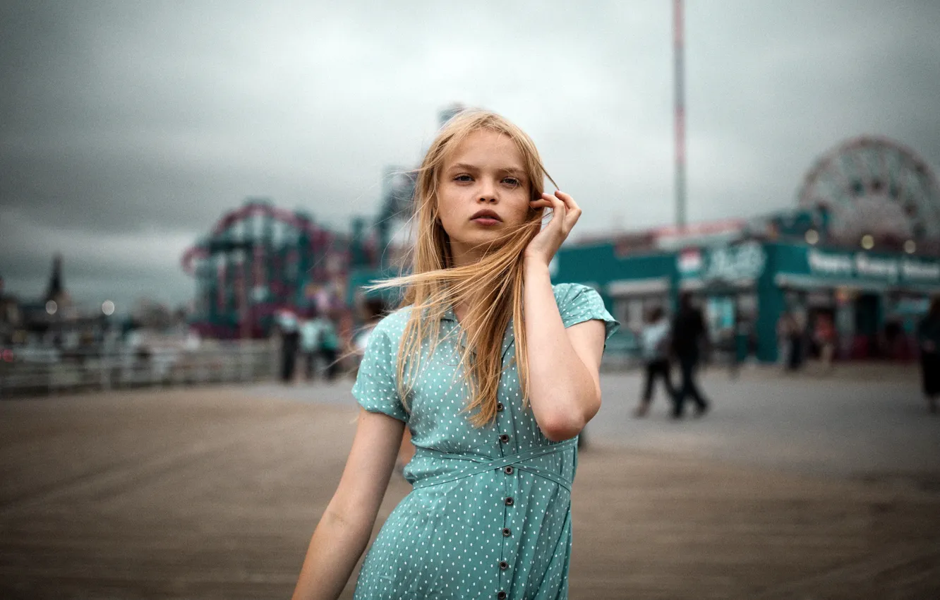 Photo wallpaper girl, Anastasia, look, portrait