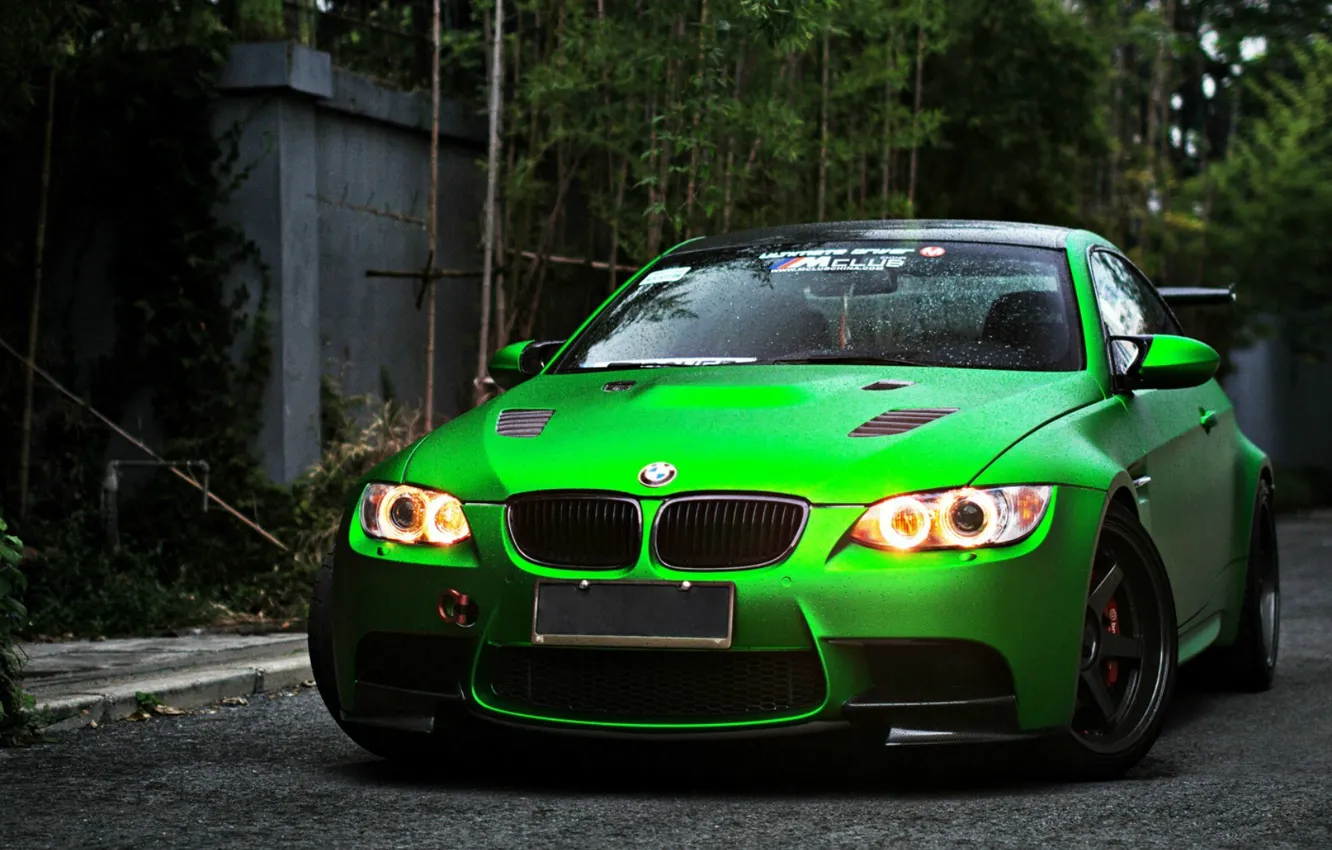 Photo wallpaper green, BMW, Germany, tuning, power, Turbo, Sport