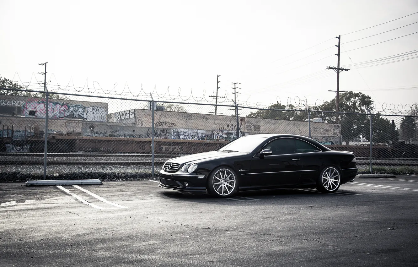 Photo wallpaper Mercedes Benz, tuning, vossen, CL55