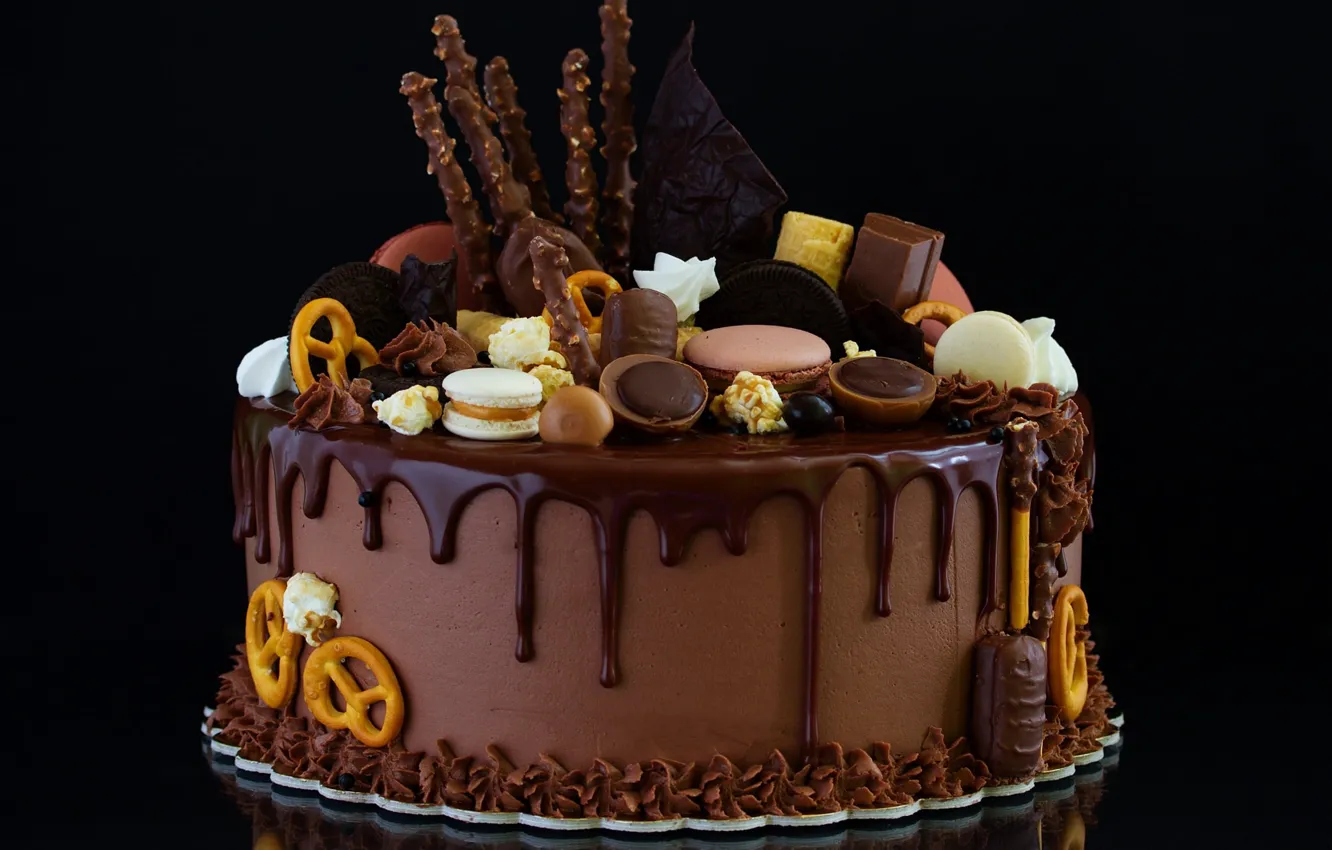 Photo wallpaper birthday, holiday, chocolate, beauty, cookies, cake