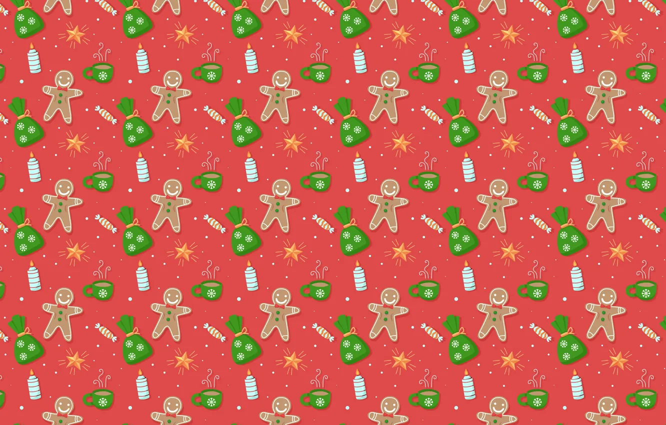 Photo wallpaper decoration, background, pattern, new year, Christmas, Christmas, background, pattern