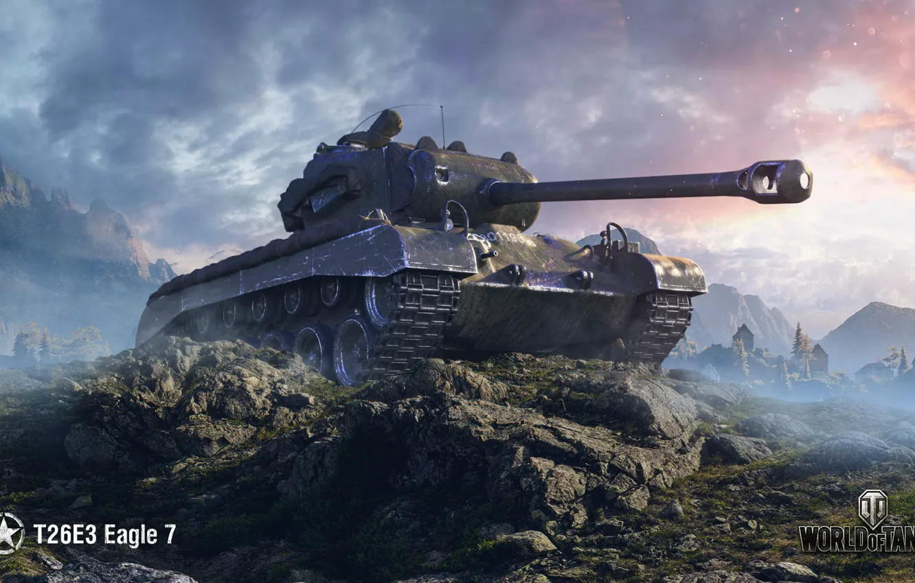 Photo wallpaper WoT, World of Tanks, Wargaming, T26E3