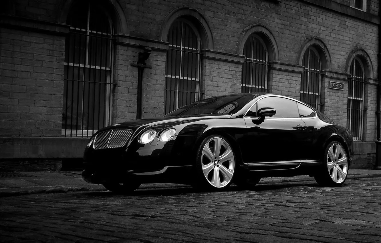 Photo wallpaper Bentley, black, avto, continental gt s