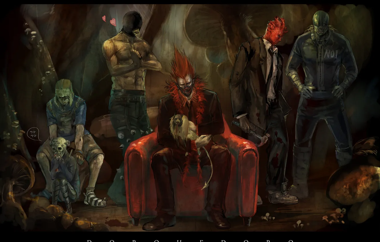 Photo wallpaper company, manga, boss, Dorohedoro