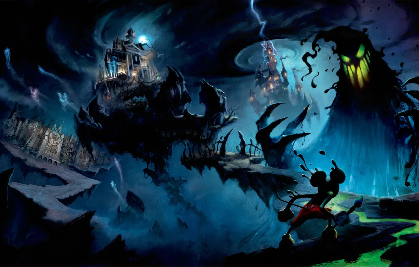 Photo wallpaper monster, evil, Disney, Epic Mickey