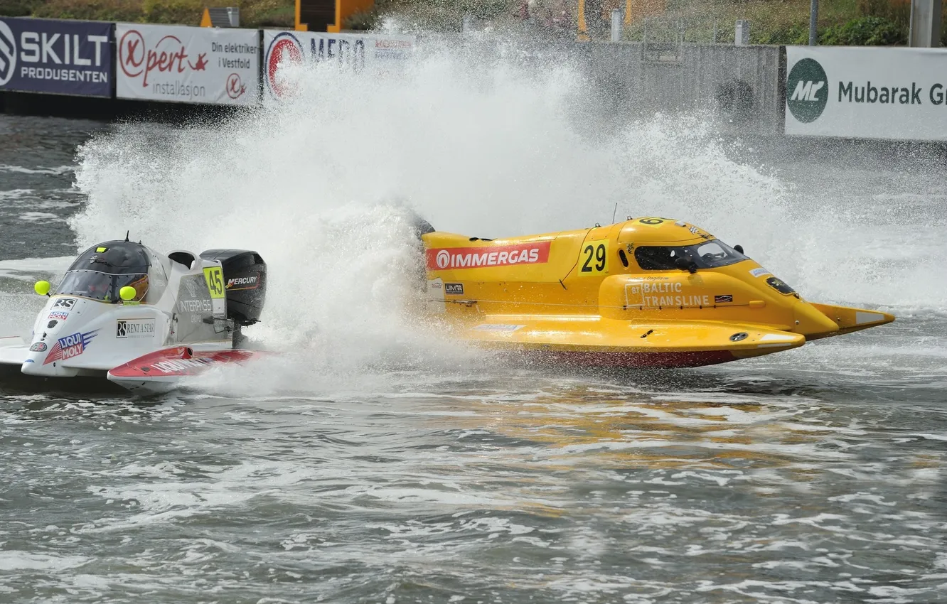 Photo wallpaper race, boat, speed