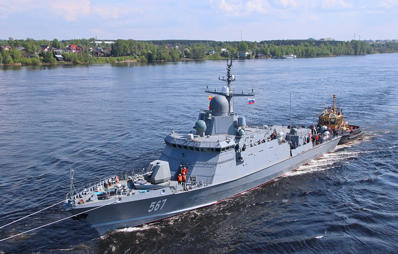 Photo wallpaper hurricane, Navy, Corvette, karakurt