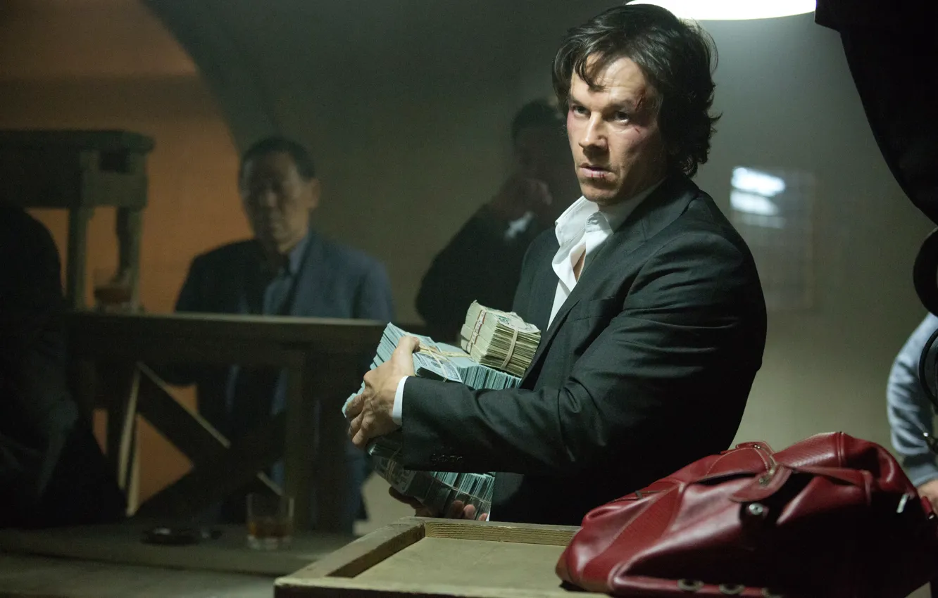 Photo wallpaper money, actor, Mark Wahlberg, Player