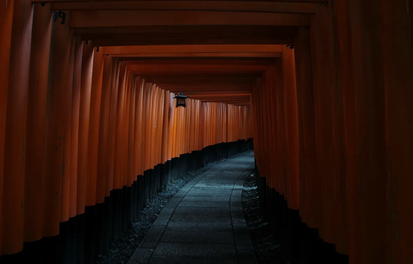 Photo wallpaper Japan, Monument, fushimi inarii taisha
