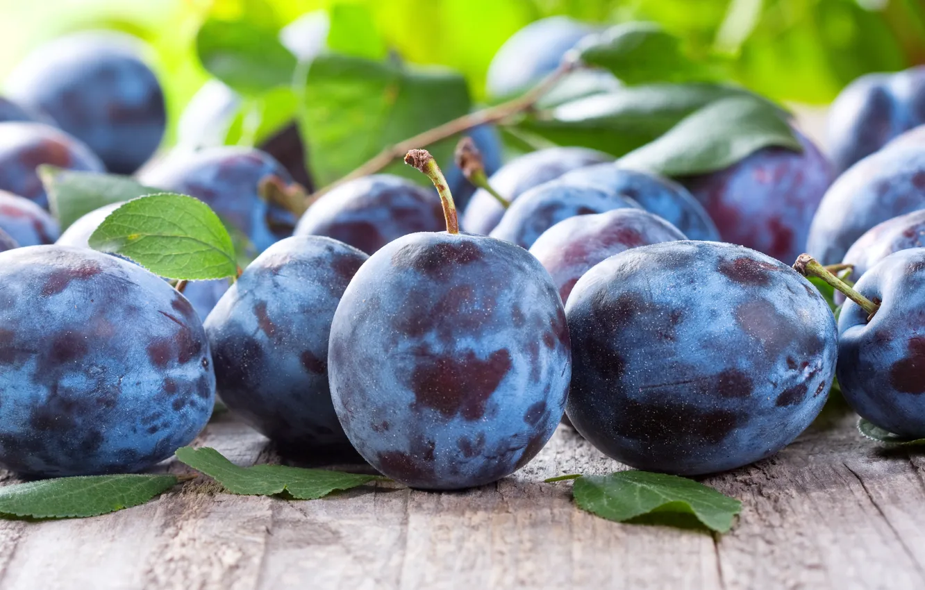 Photo wallpaper fruit, plum, prunes, plum