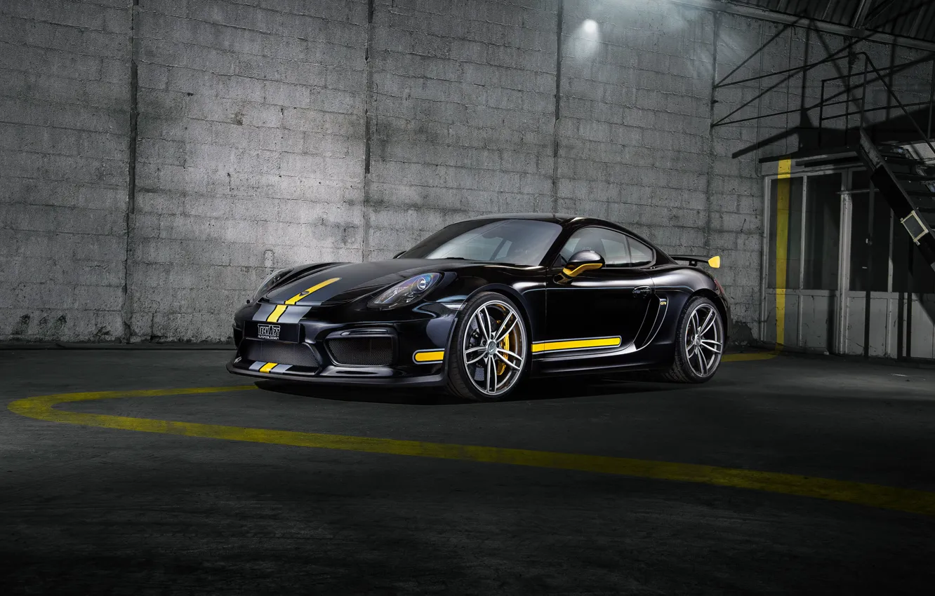 Photo wallpaper Porsche, Cayman, Porsche, GT4, TechArt, Caiman