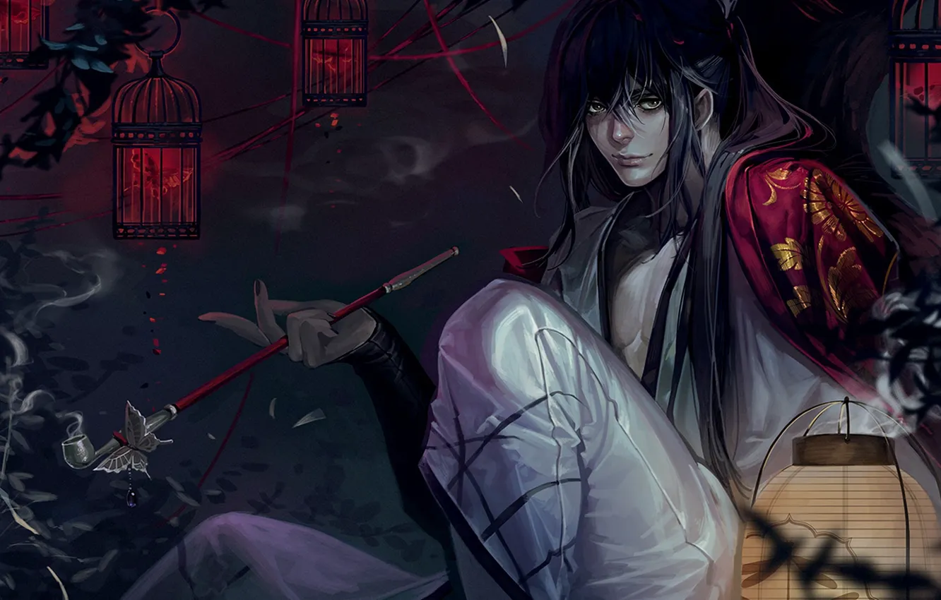 Photo wallpaper look, fantasy, tube, art, guy