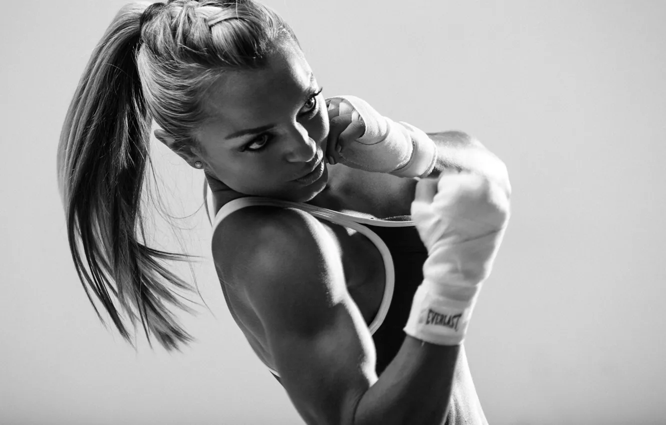 Photo wallpaper boxing, training, movement, hit