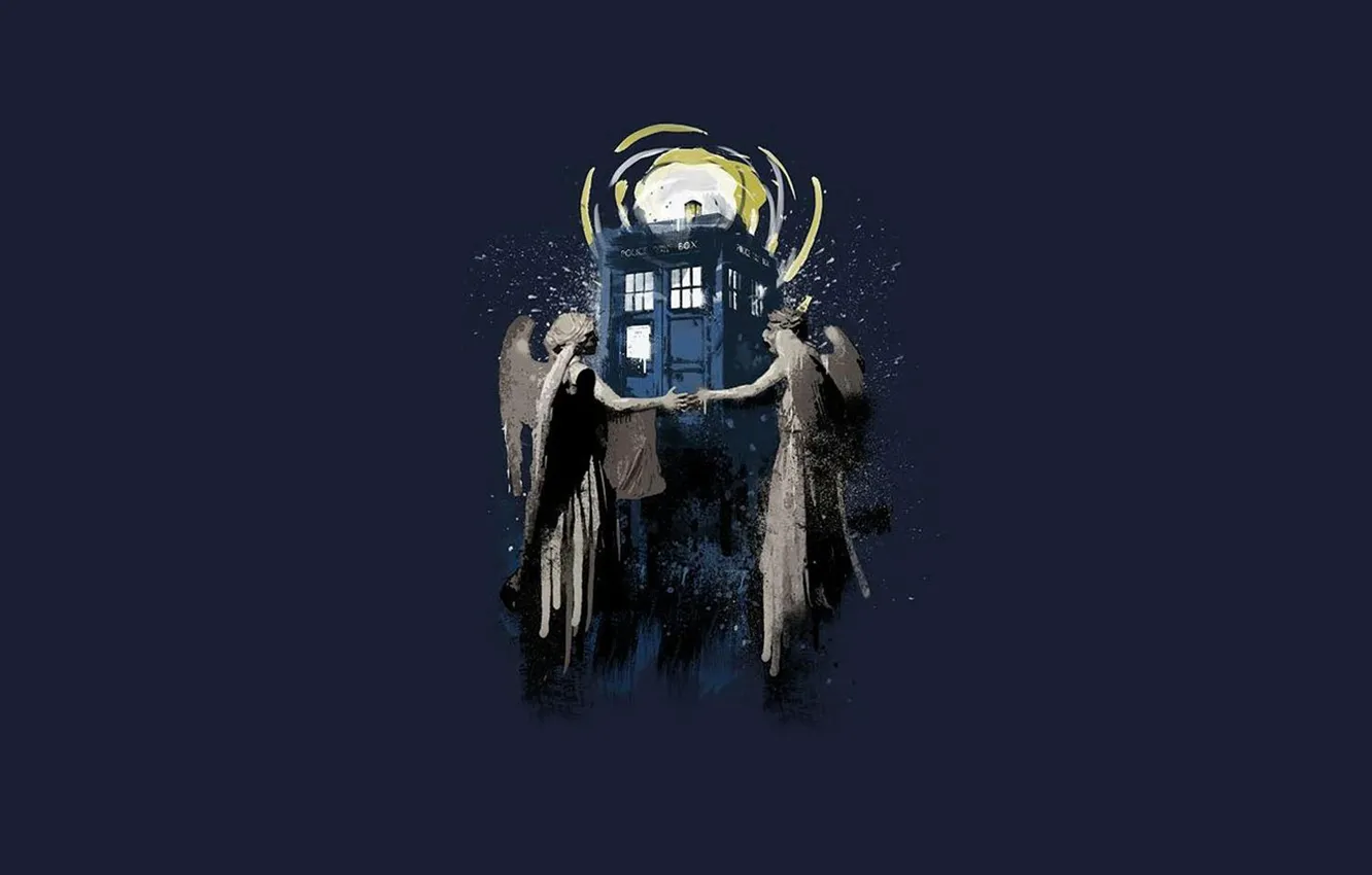 Photo wallpaper background, statue, Doctor Who, Doctor Who, The TARDIS, BBC, police box, TARDIS