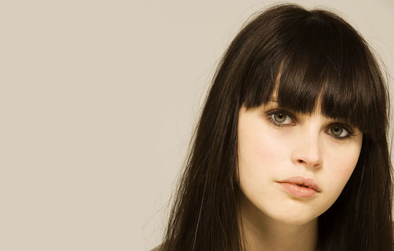 Photo wallpaper look, girl, portrait, actress, hair, Felicity Jones, Felicity Jones