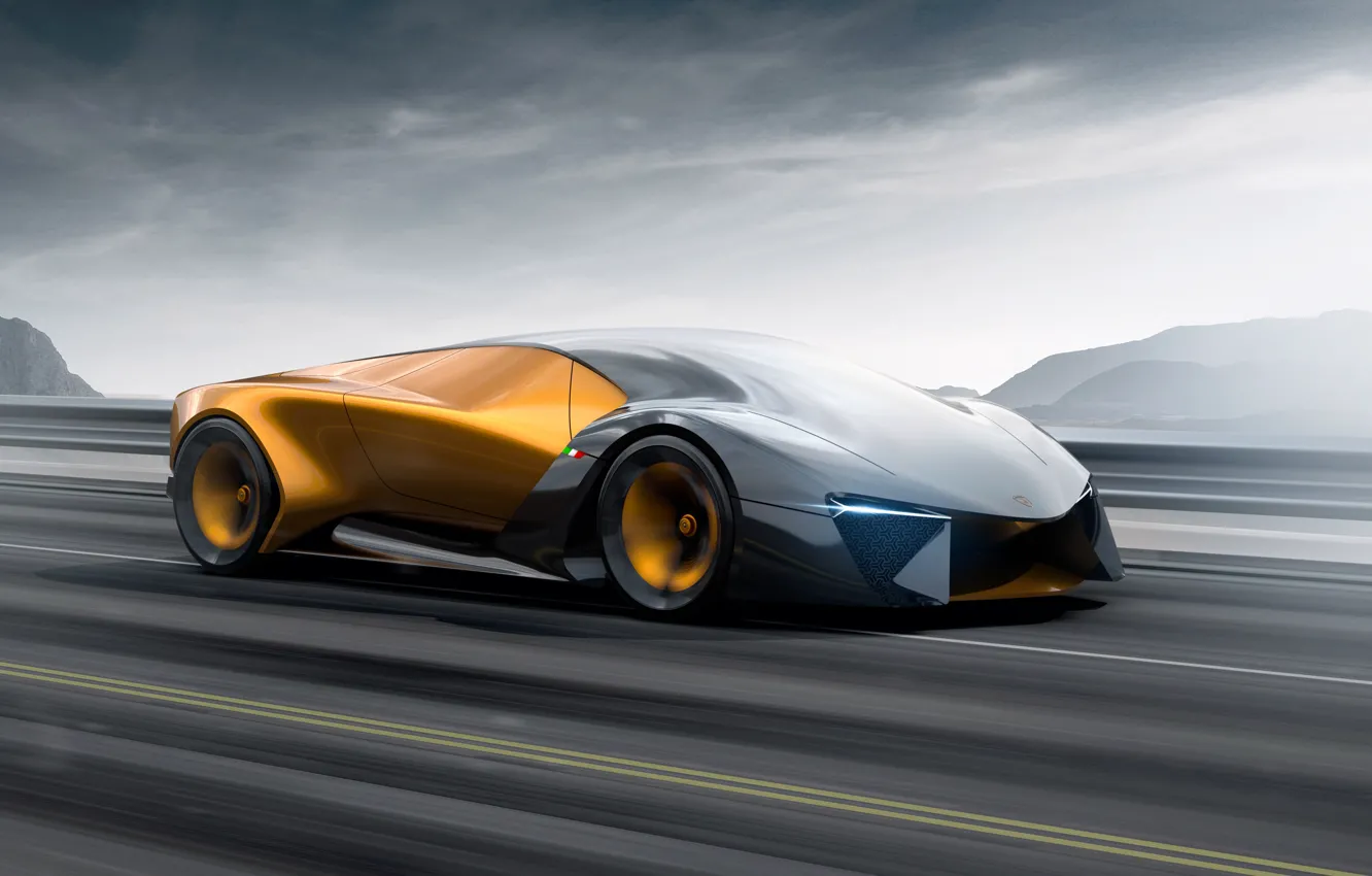 Photo wallpaper rendering, speed, Lamborghini, supercar, hypercar, The Third Millennium