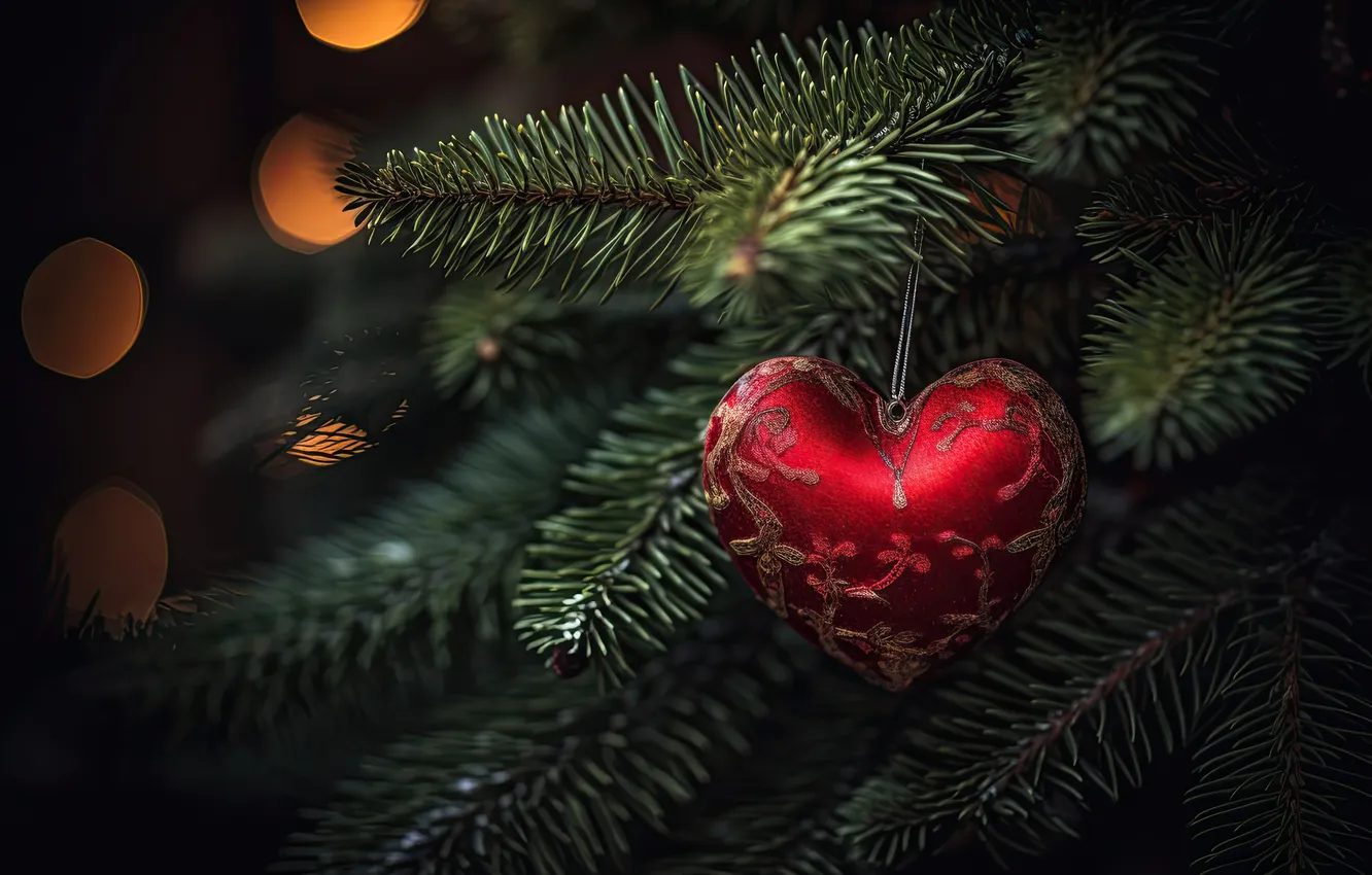 Photo wallpaper love, romance, heart, new year, Christmas, love, Christmas, Valentine's day