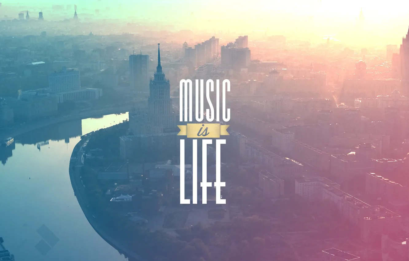 Photo wallpaper Music, Moscow, The inscription, Life, Moscow, MUSIC, LIFE, It