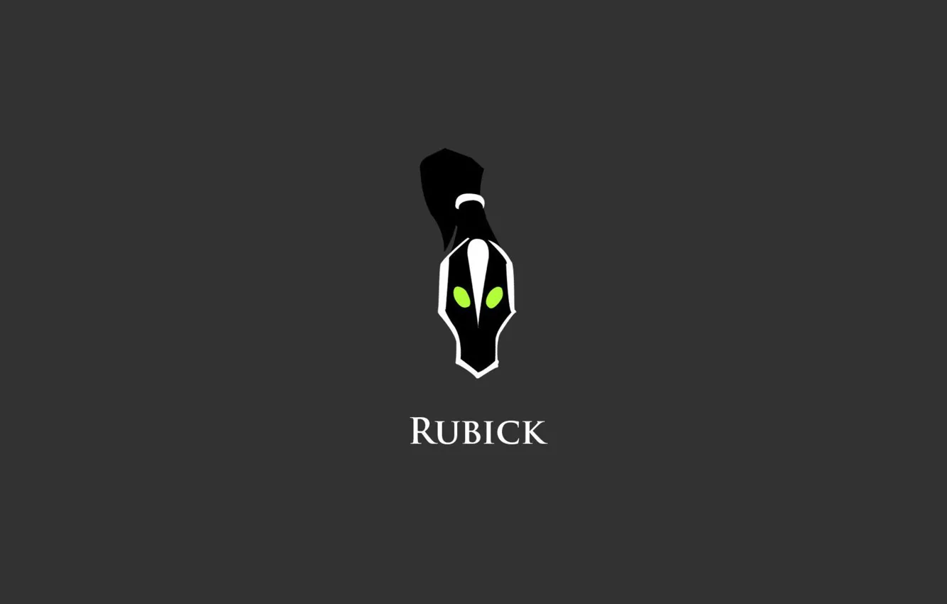 Photo wallpaper minimalism, Valve, DotA 2, Rubik, dota 2, Rubick, Grand Magus