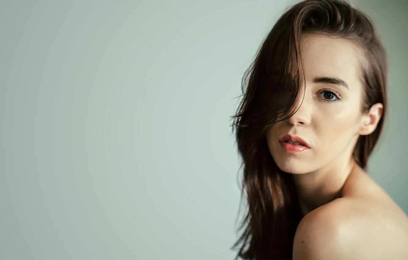 Photo wallpaper girl, hot, sexy, eyes, smile, beautiful, figure, model