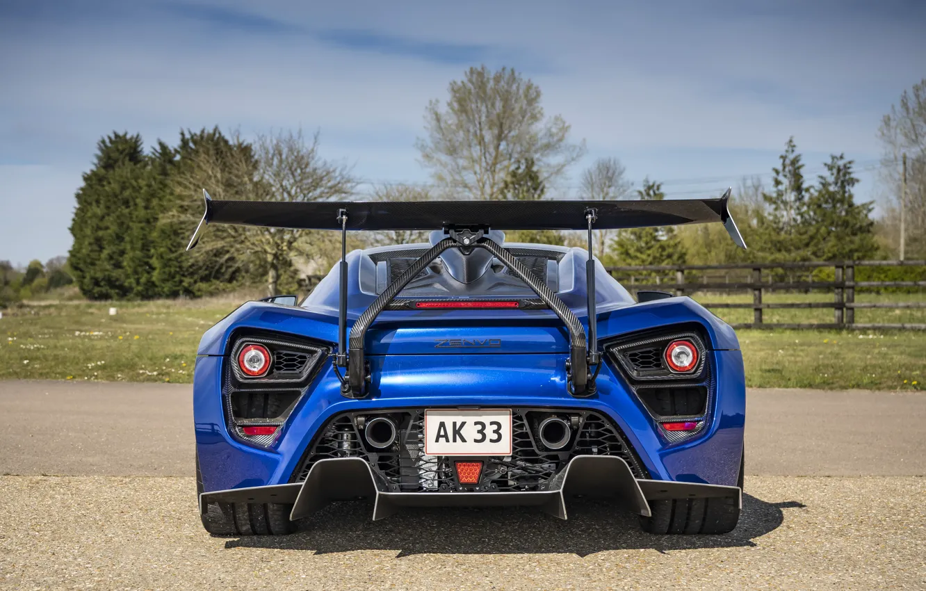 Photo wallpaper Zenvo, rear view, Zenvo TSR-S