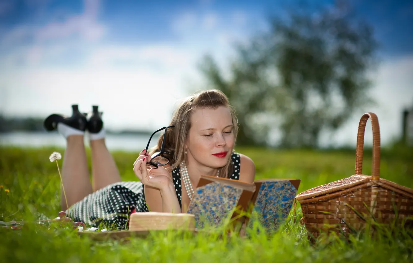 Photo wallpaper summer, girl, mood