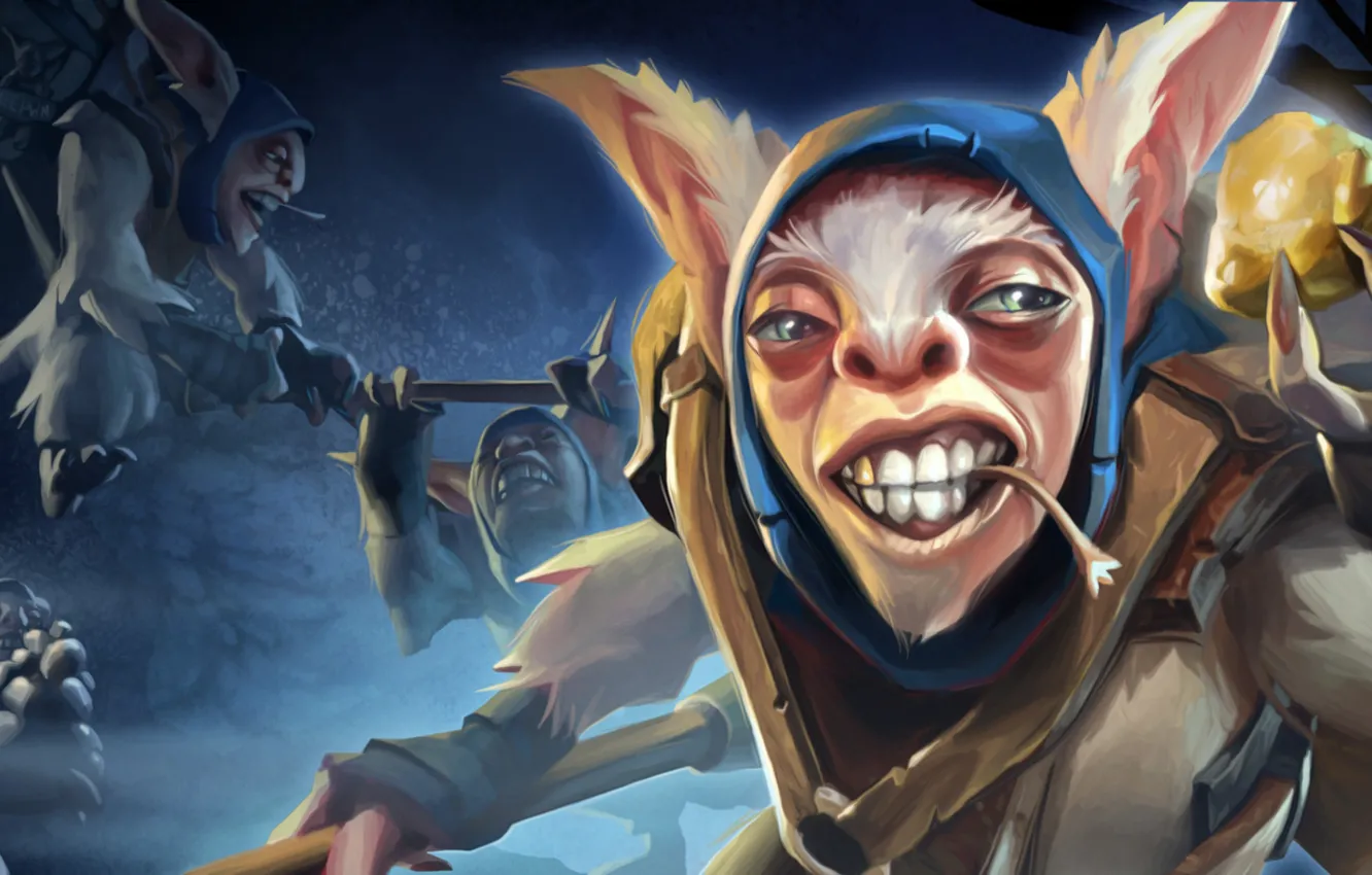 Photo wallpaper gold, art, dota 2, Meepo, Geomancer
