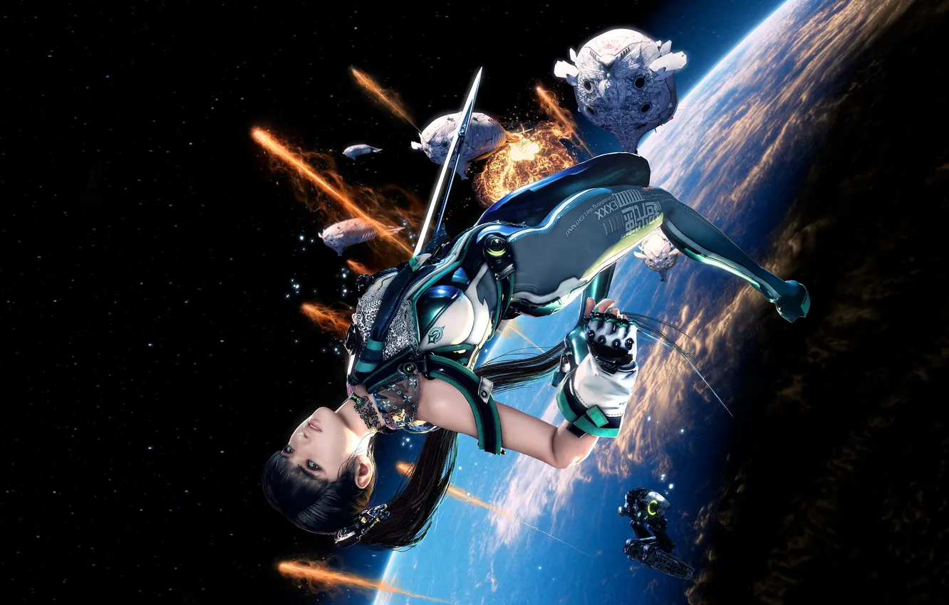 Photo wallpaper games, eve, Game Art, PlayStation 5, Stellar Blade, 2024 Games