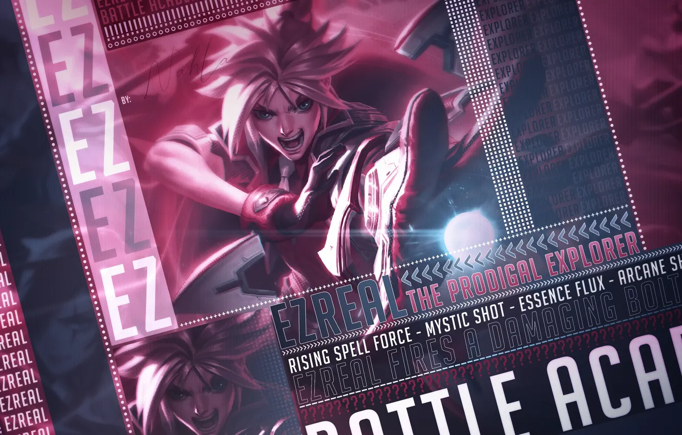 Photo wallpaper collage, guy, League of Legends, ezreal