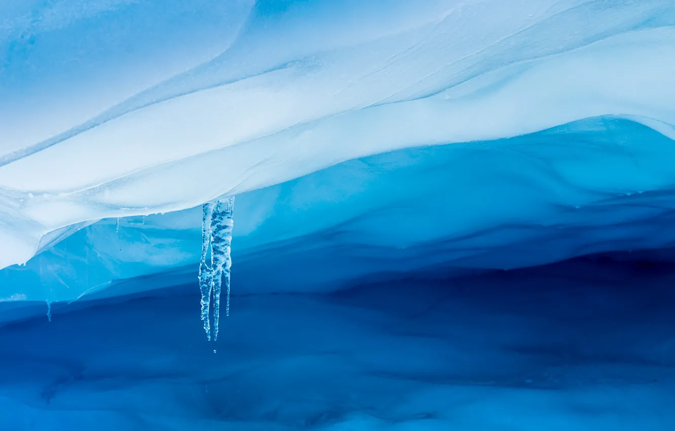 Photo wallpaper ice, nature, color