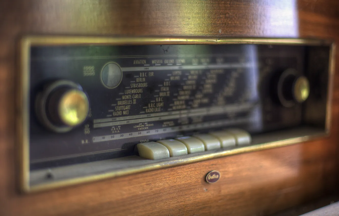 Photo wallpaper macro, background, Radio