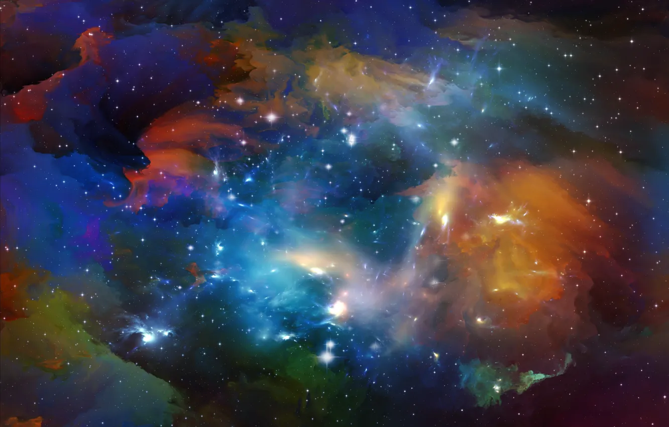 Photo wallpaper space, stars, the universe, space, universe, background, stars, astral