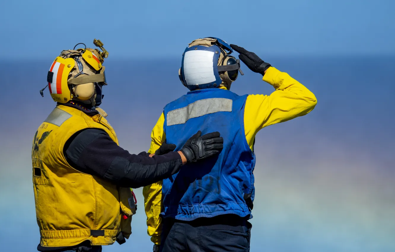 Photo wallpaper Pacific Ocean, aircraft carrier, USS Makin Island, USS America