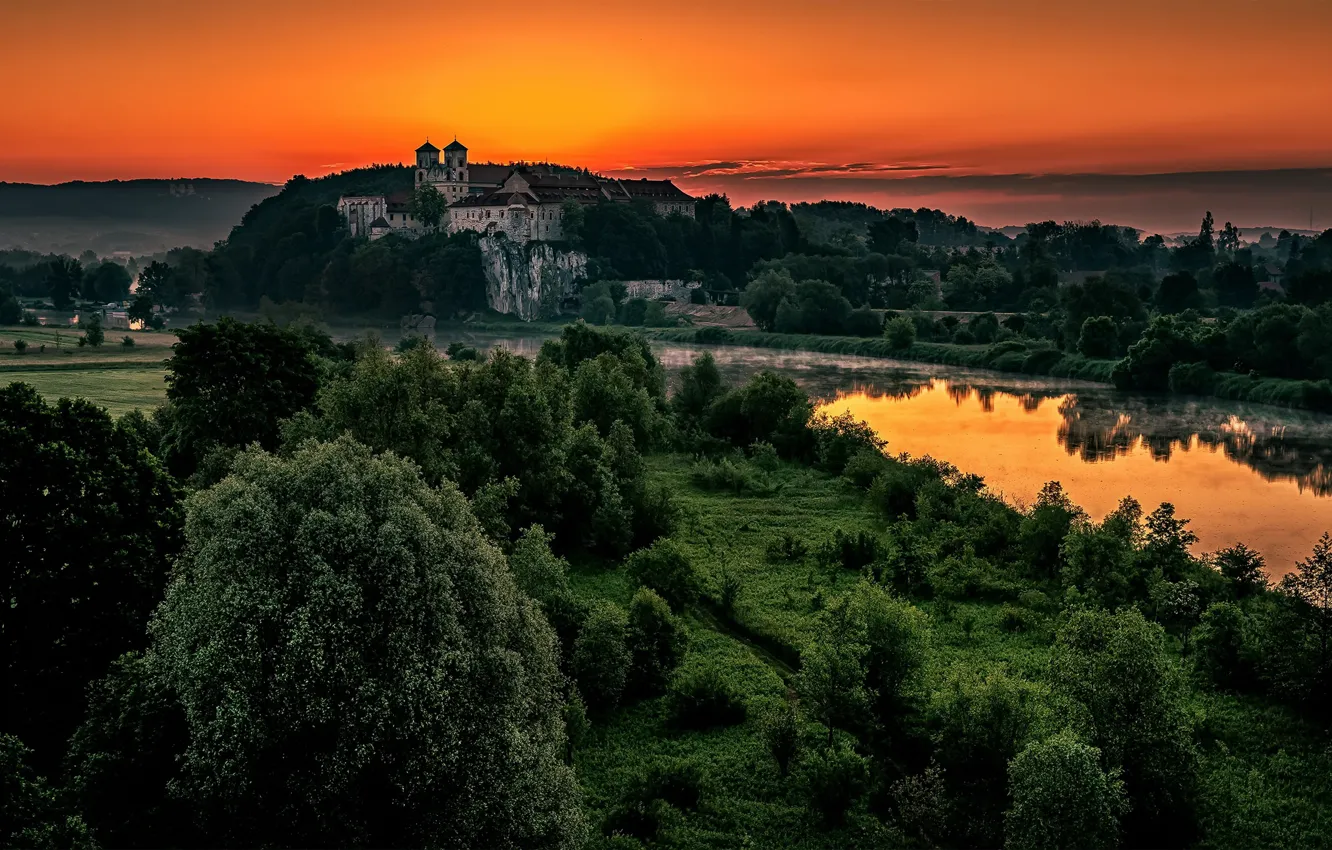 Photo wallpaper Poland, The Tyniec, Benedictine Abbey