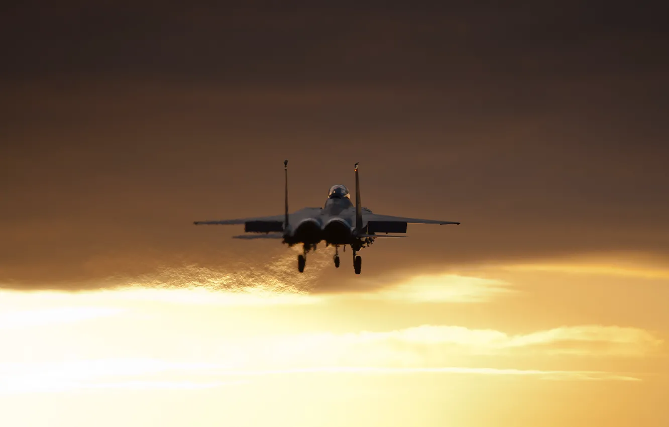 Photo wallpaper weapons, the plane, F15E