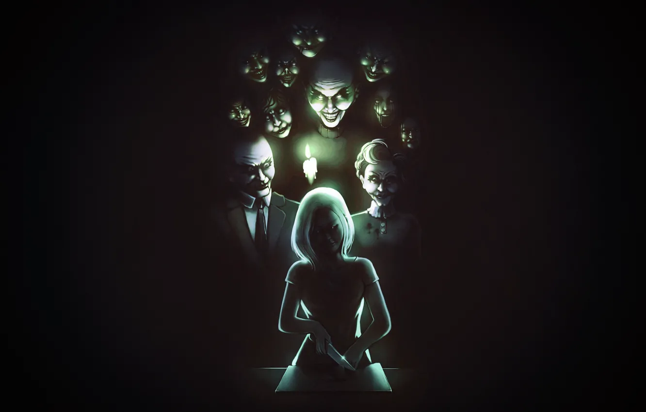 Photo wallpaper dark, Ghost, evil, Concept Art, Ghosts, Insidious, James Palapar, by James Palapar