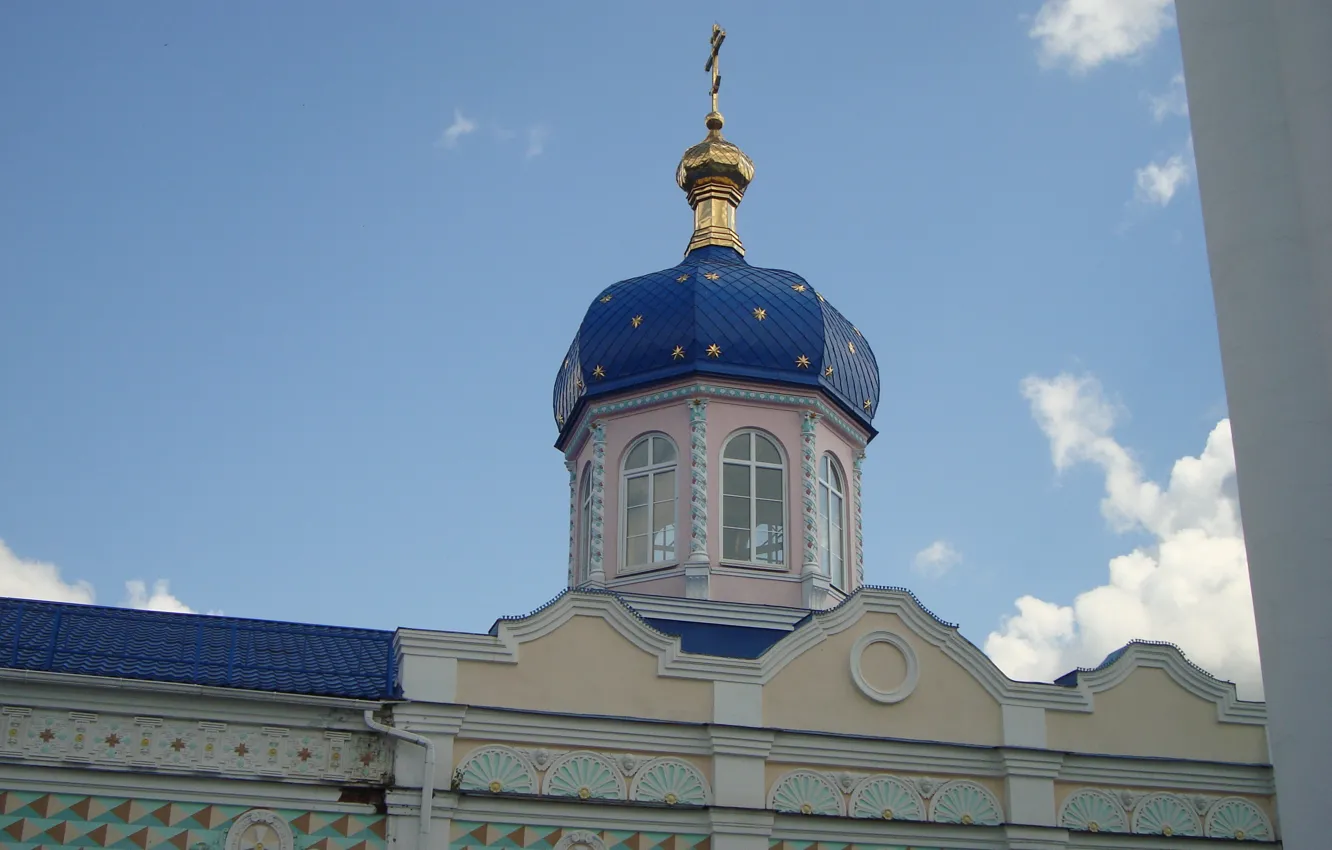 Photo wallpaper temple, the dome, Orthodoxy