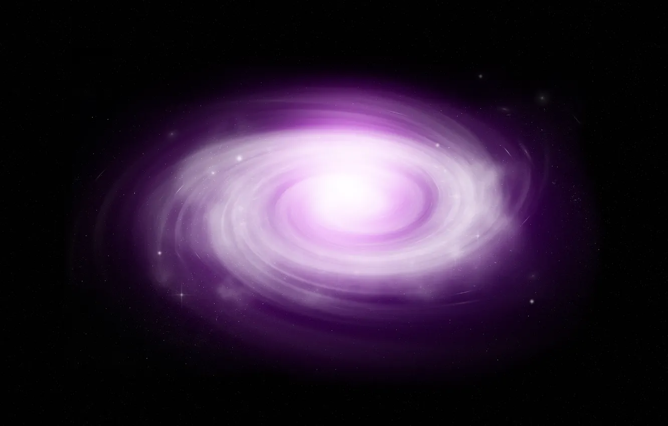 Photo wallpaper Galaxy, sci fi, purple space