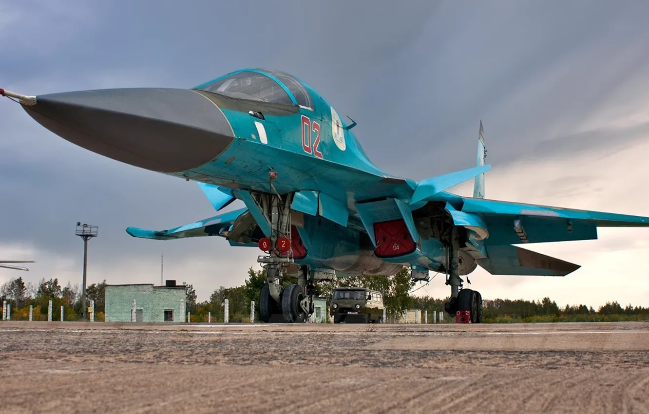 Photo wallpaper Russia, bomber, BBC, Dry, Su-34