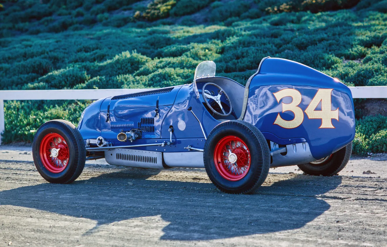 Photo wallpaper race car, 1930, Duesenberg, retro cars, Indy 500