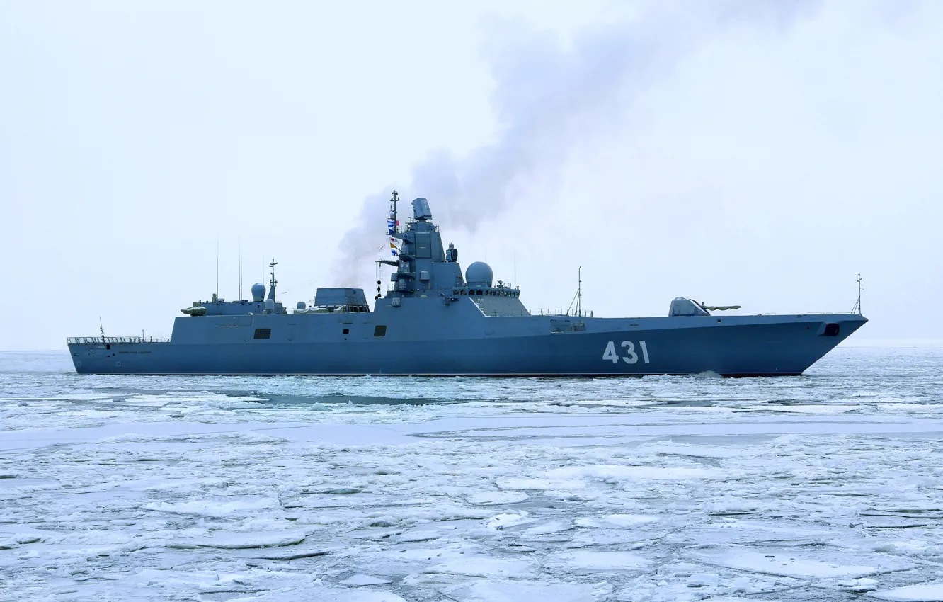 Photo wallpaper Admiral of the Fleet Kasatonov, frigate, test, Baltika
