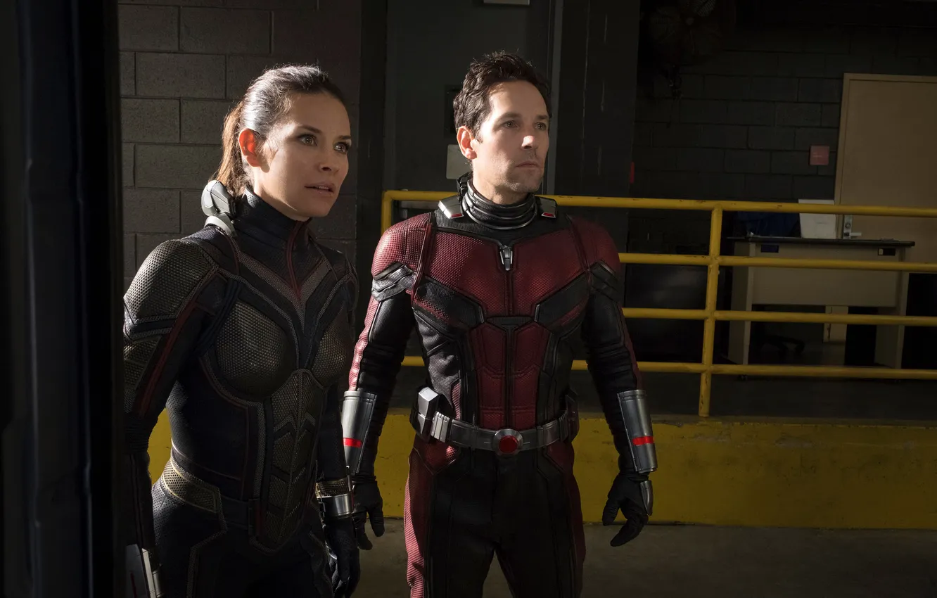 Photo wallpaper frame, pair, costume, Evangeline Lilly, Marvel, comic, Evangeline Lilly, Wasp