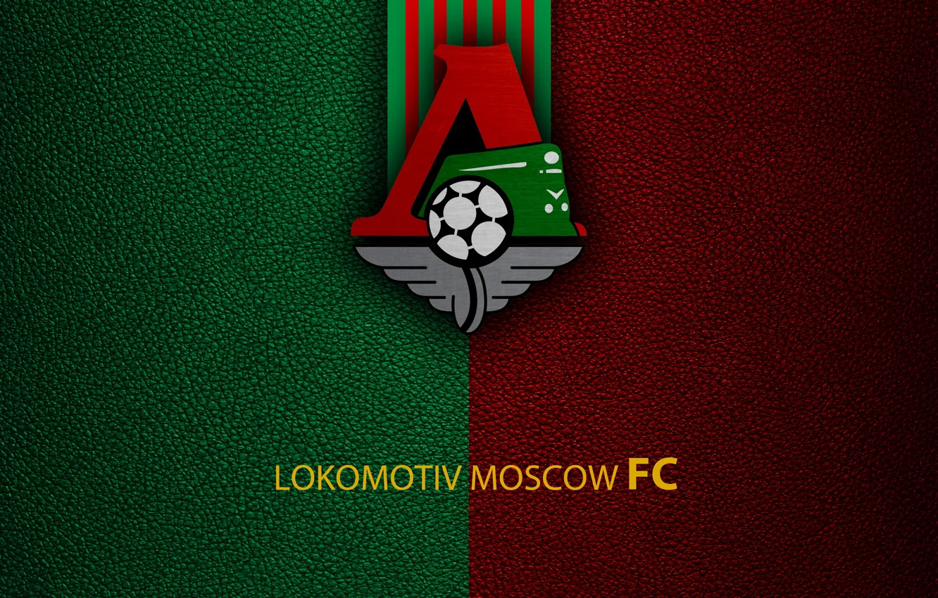 Photo wallpaper Logo, Soccer, Russian Club, Football Club Lokomotiv Moscow, Lokomotiv Moskva, FC Lokomotiv Moscow