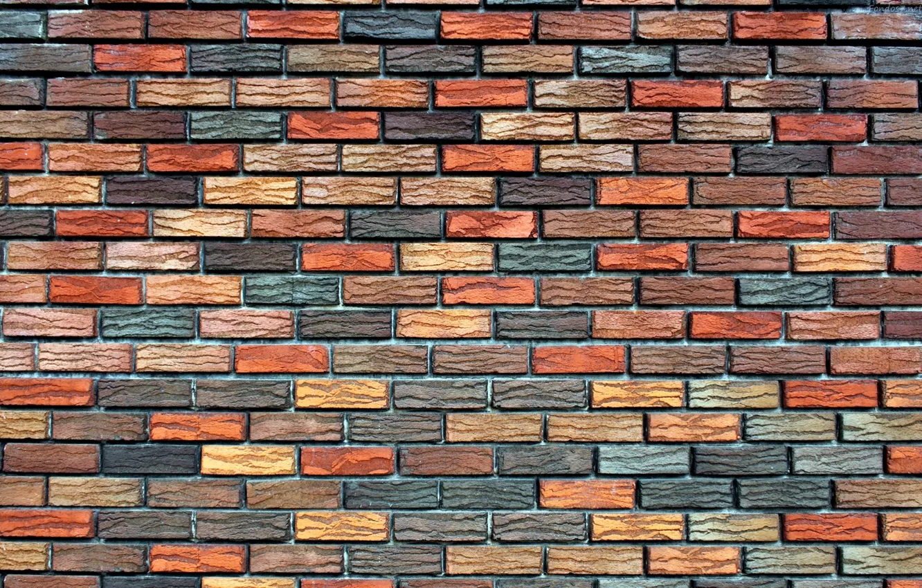 Photo wallpaper background, wall, texture, masonry, colorful, Brick