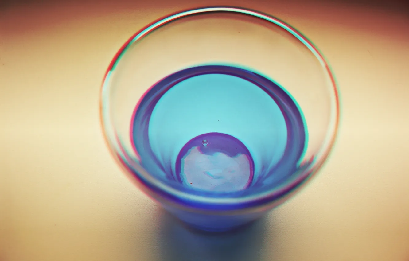 Photo wallpaper water, drops, blue, minimalism, blue, drop, water, Minimalism