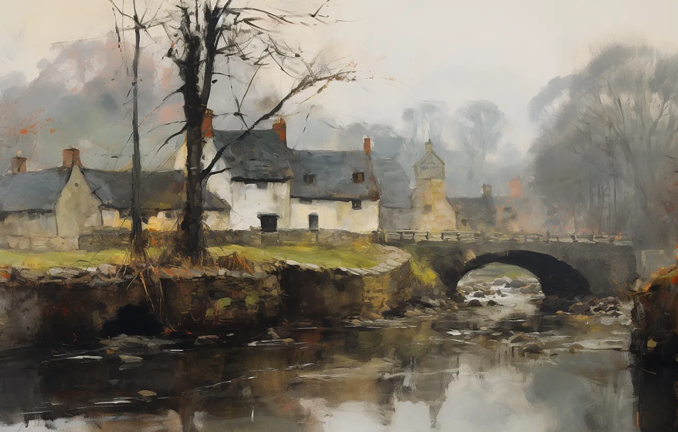 Photo wallpaper bridge, river, picture, Martin Sercombe