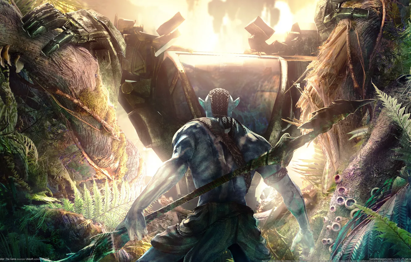 Photo wallpaper the game, helicopter, avatar