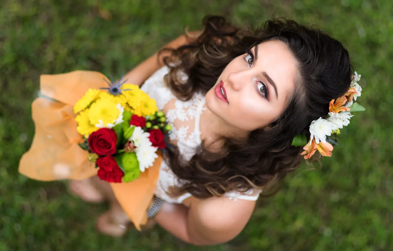 Photo wallpaper makeup, sponge, hair, makeup, Christopher Rankin, and Flowers
